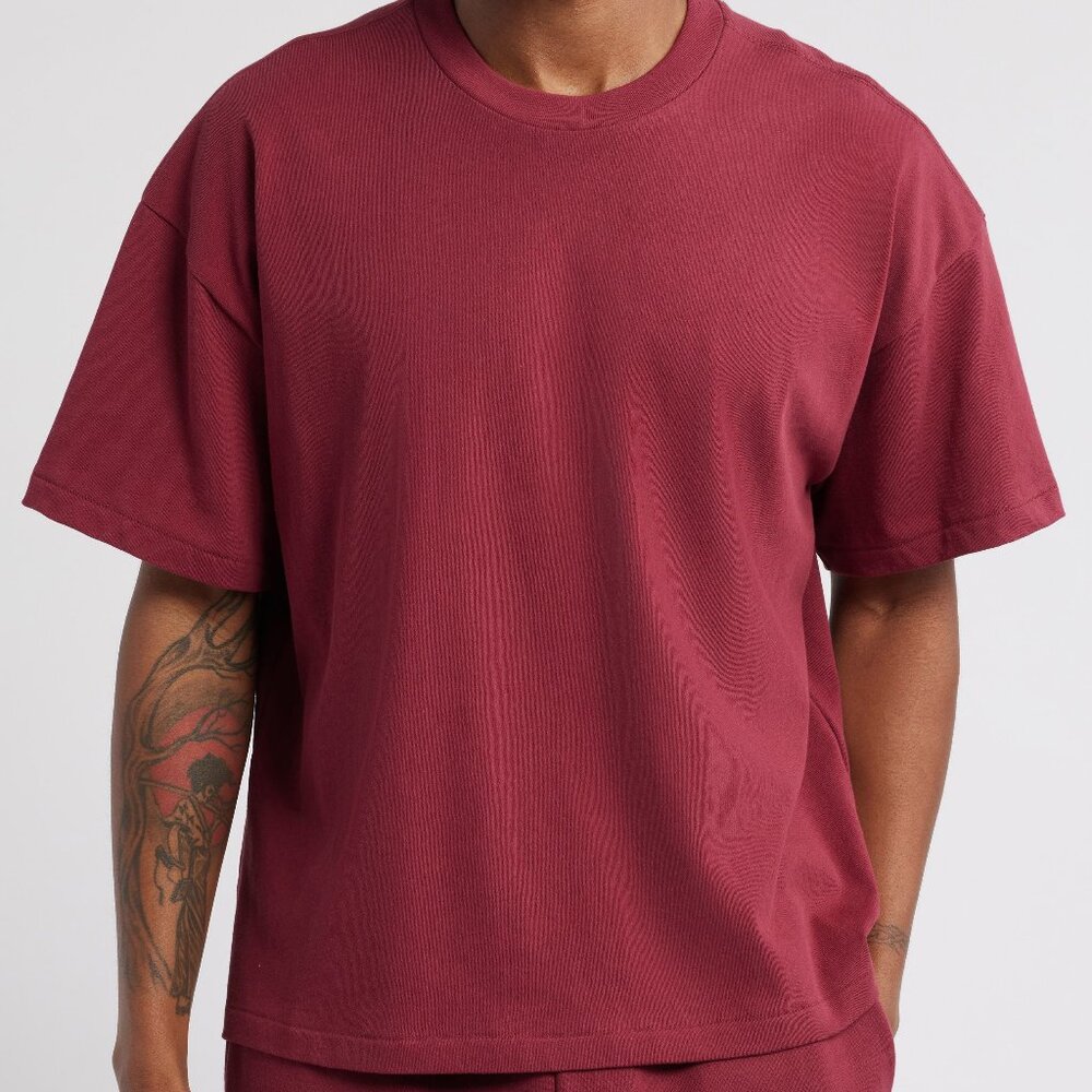 Elwood Boxy Heavyweight 100% Organic Cotton Crop T-Shirt